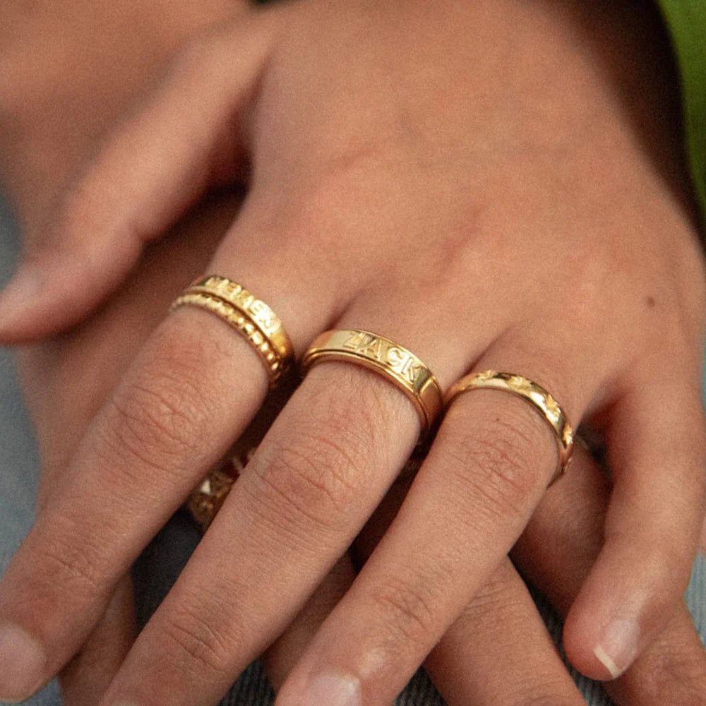 Daisy London Gold Personalised Spinning Ring - MococoDaisy LondonEGR06_GPRings