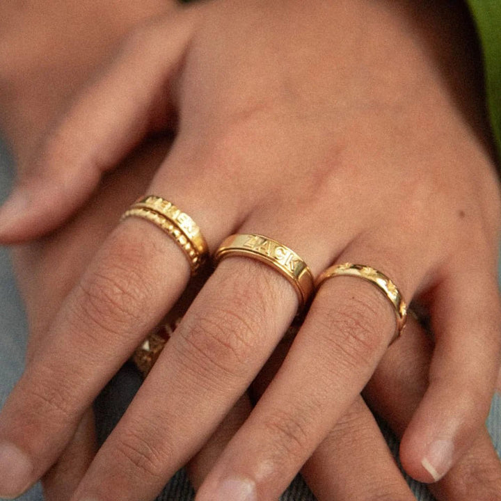 Daisy London Gold Personalised Spinning Ring - MococoDaisy LondonEGR06_GPRings