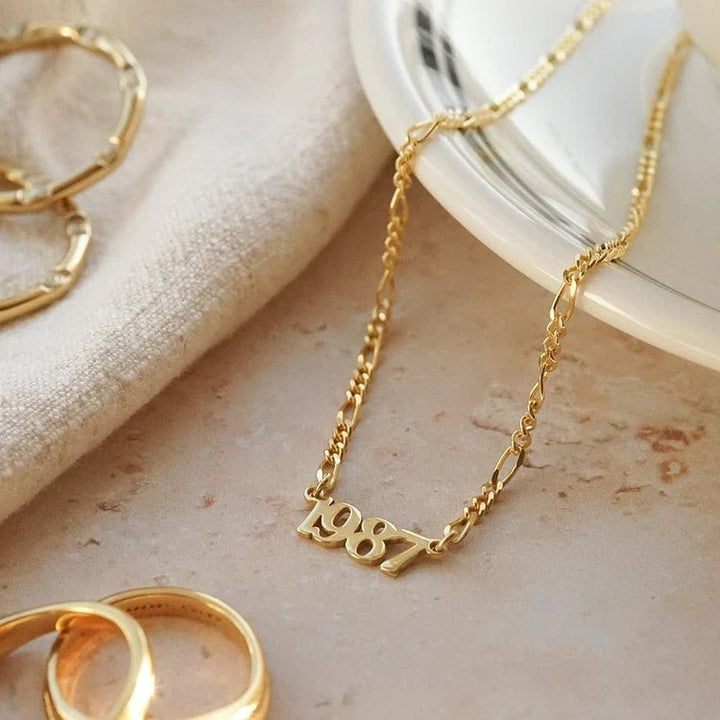Daisy London Gold Personalised Year Necklace - MococoDaisy LondonNP006_GPNecklaces