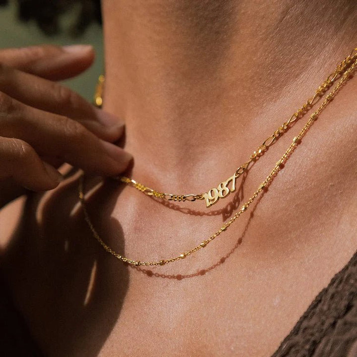 Daisy London Gold Personalised Year Necklace - MococoDaisy LondonNP006_GPNecklaces