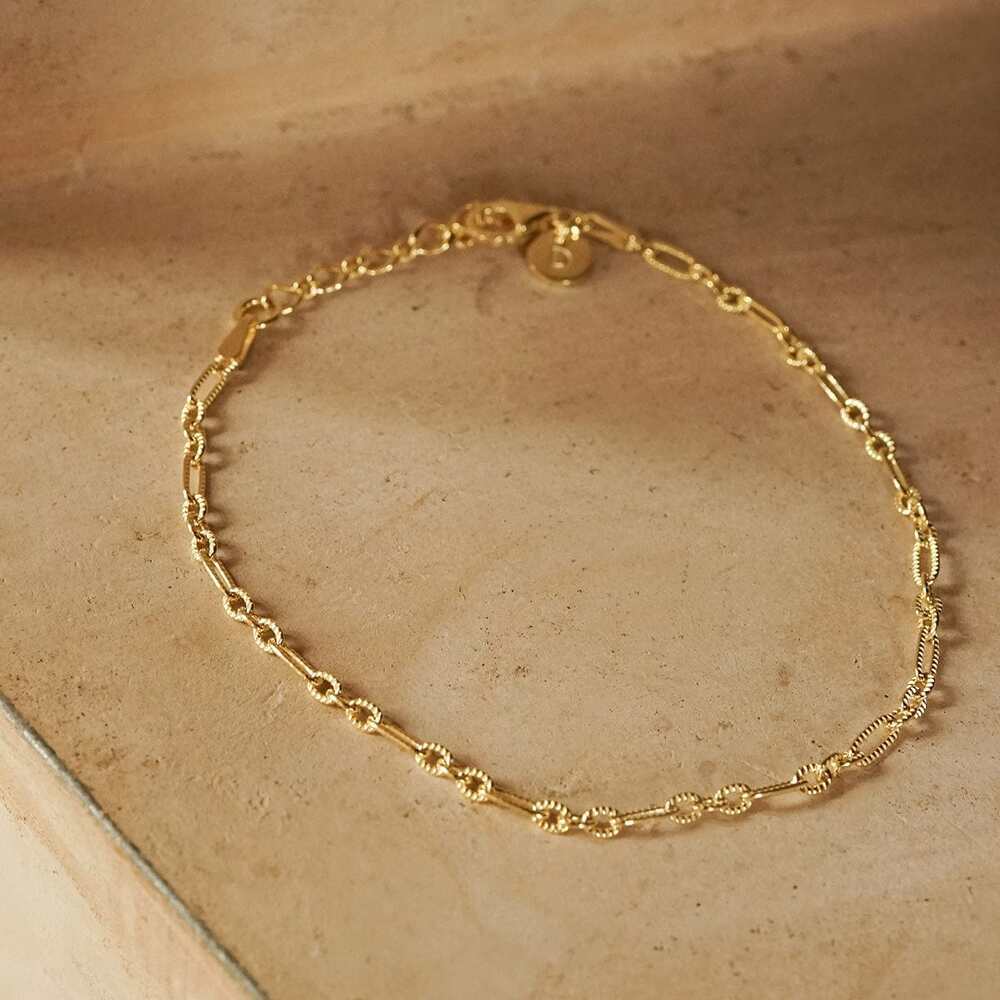 Daisy London Gold Plate Apollo Chain Anklet Additional Image - 1