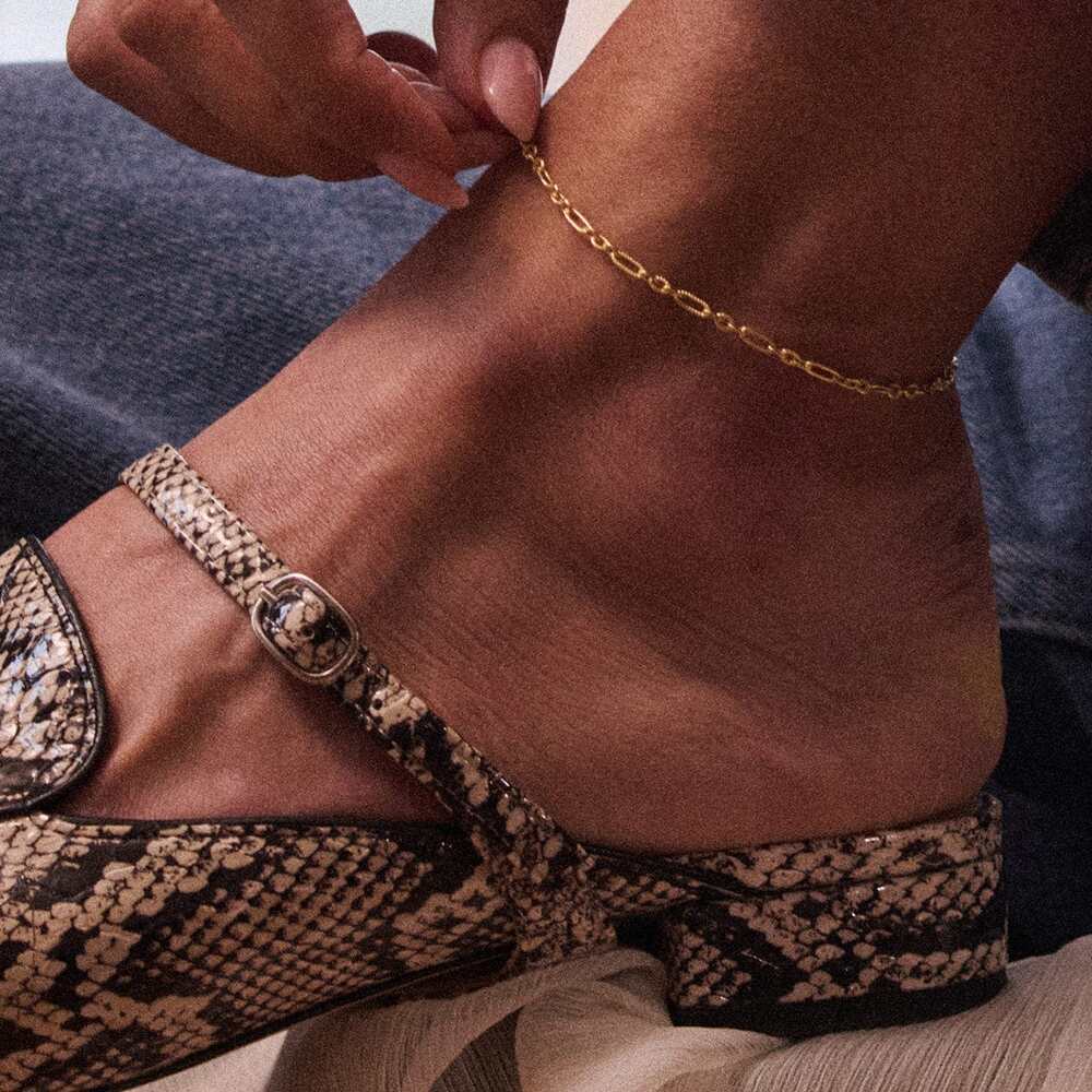 Daisy London Gold Plate Apollo Chain Anklet Additional Image - 2