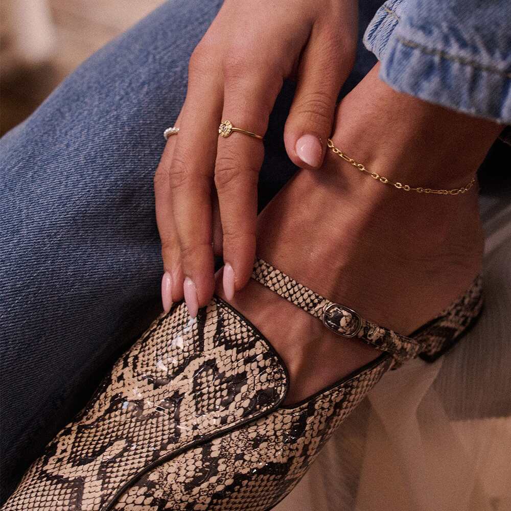 Daisy London Gold Plate Apollo Chain Anklet Additional Image - 3