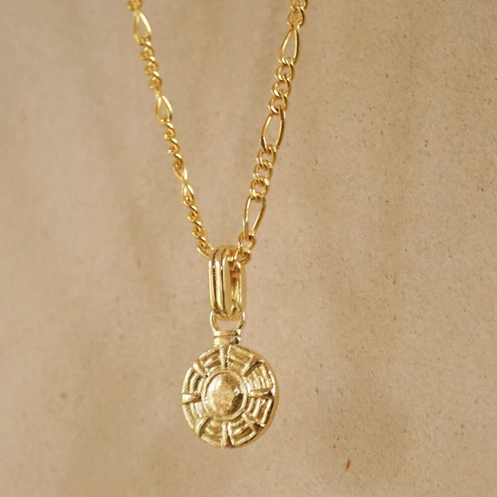 Daisy London Gold Plate Apollo Earrings &amp; Pendant Necklace Layering Set Additional Image - 4