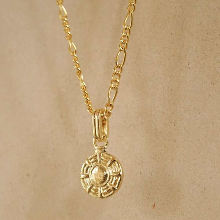 Daisy London Gold Plate Apollo Earrings &amp; Pendant Necklace Layering Set Additional Image - 4