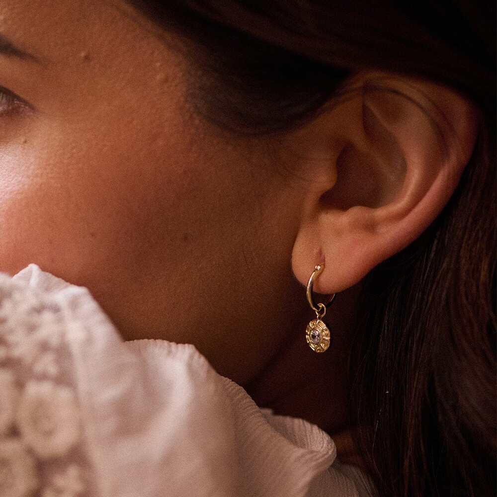Daisy London Gold Plate Apollo Sparkle Earring Stack Additional Image - 2