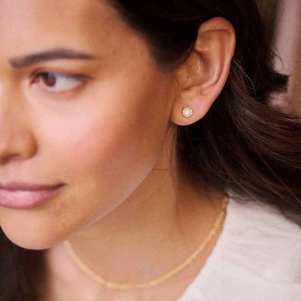 Daisy London Gold Plate Apollo Sparkle Earring Stack Additional Image - 4