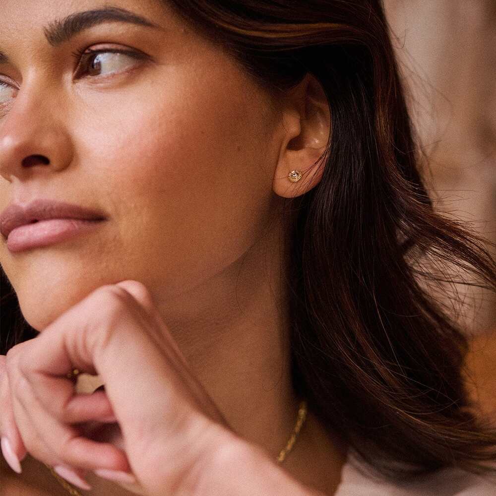 Daisy London Gold Plate Apollo Sparkle Earring Stack Additional Image - 6