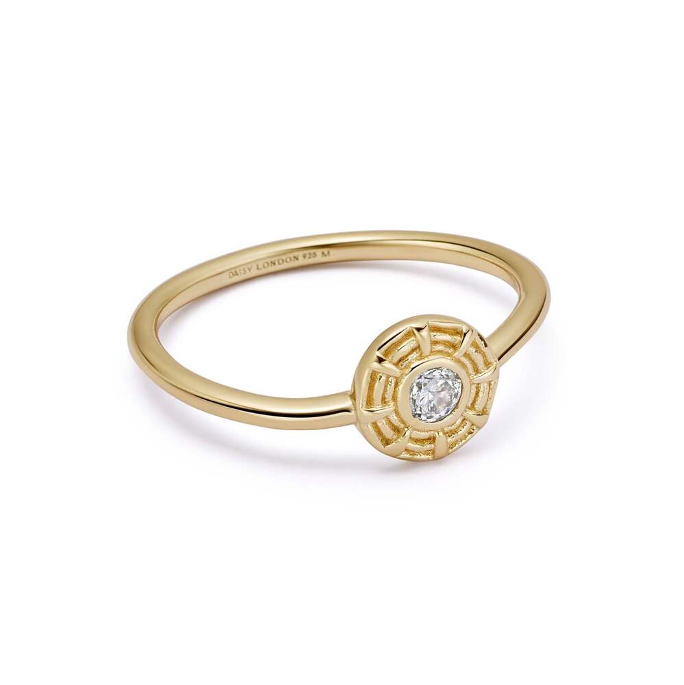 Daisy London Gold Plate Apollo Sparkle Ring