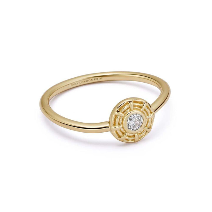 Daisy London Gold Plate Apollo Sparkle Ring