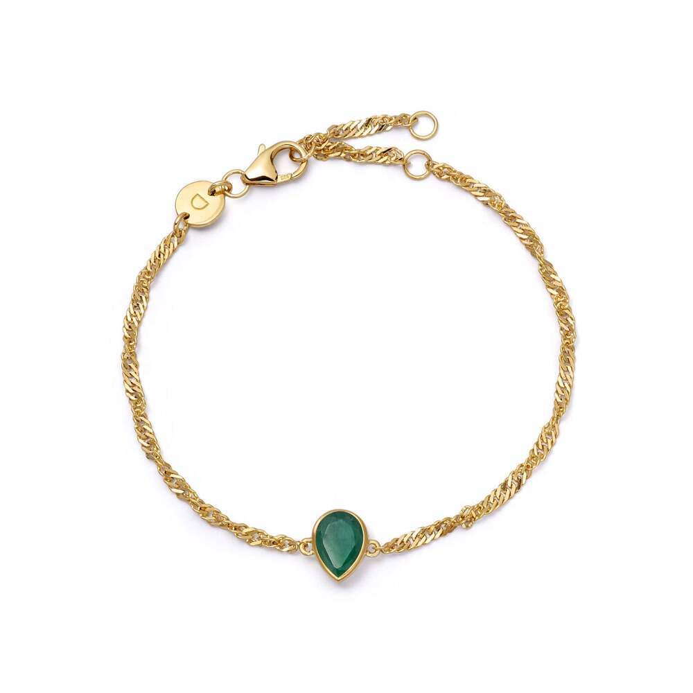 Daisy London Gold Plate Birthstone Charm Bracelet Additional Image - 4