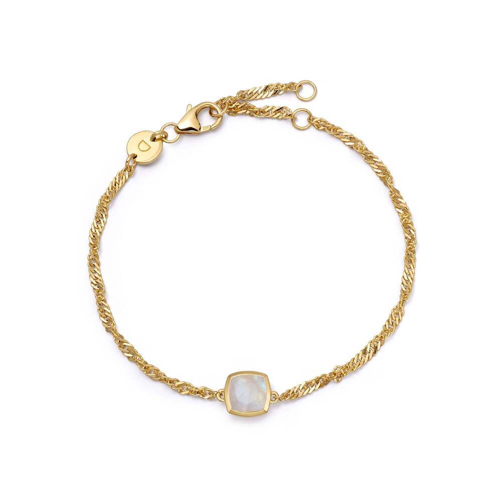 Daisy London Gold Plate Birthstone Charm Bracelet Additional Image - 5