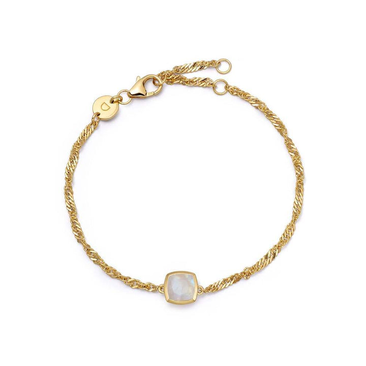Daisy London Gold Plate Birthstone Charm Bracelet Additional Image - 5