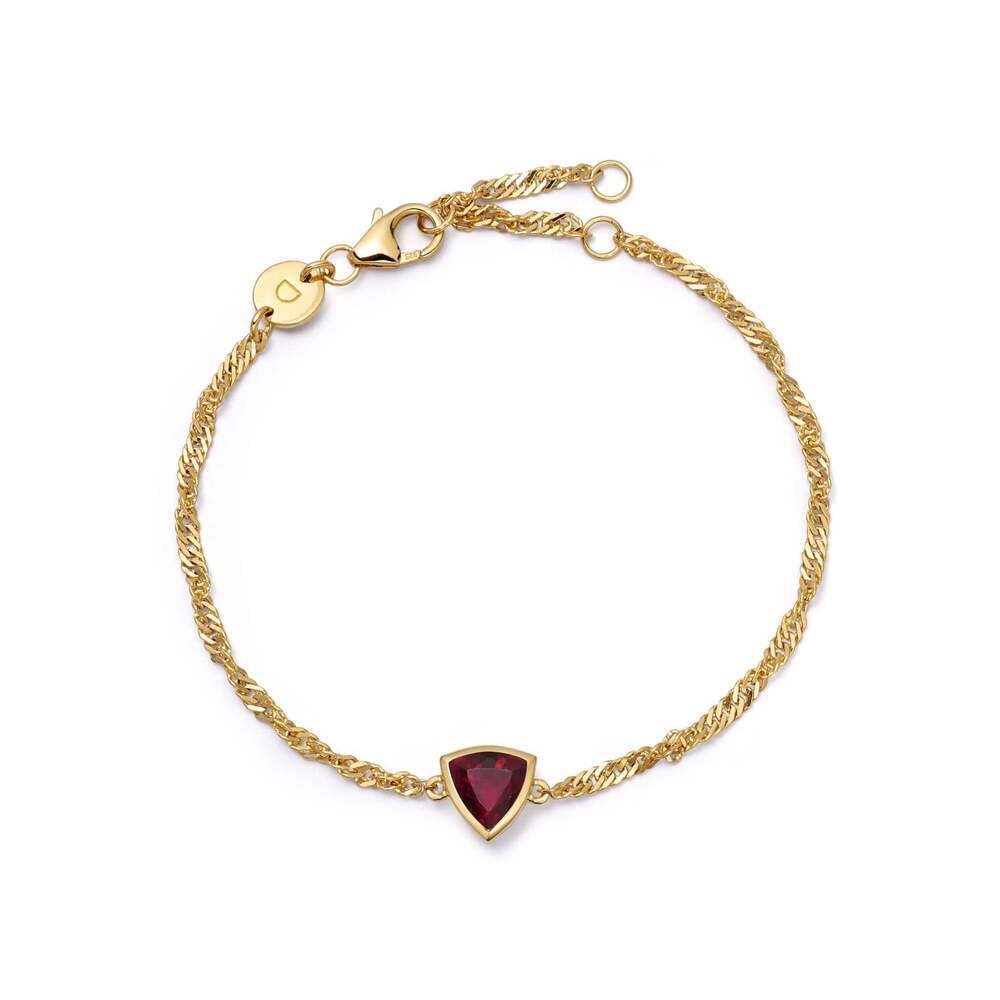 Daisy London Gold Plate Birthstone Charm Bracelet Additional Image - 6