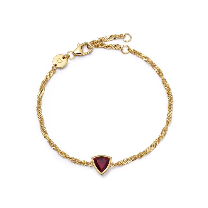 Daisy London Gold Plate Birthstone Charm Bracelet Additional Image - 6
