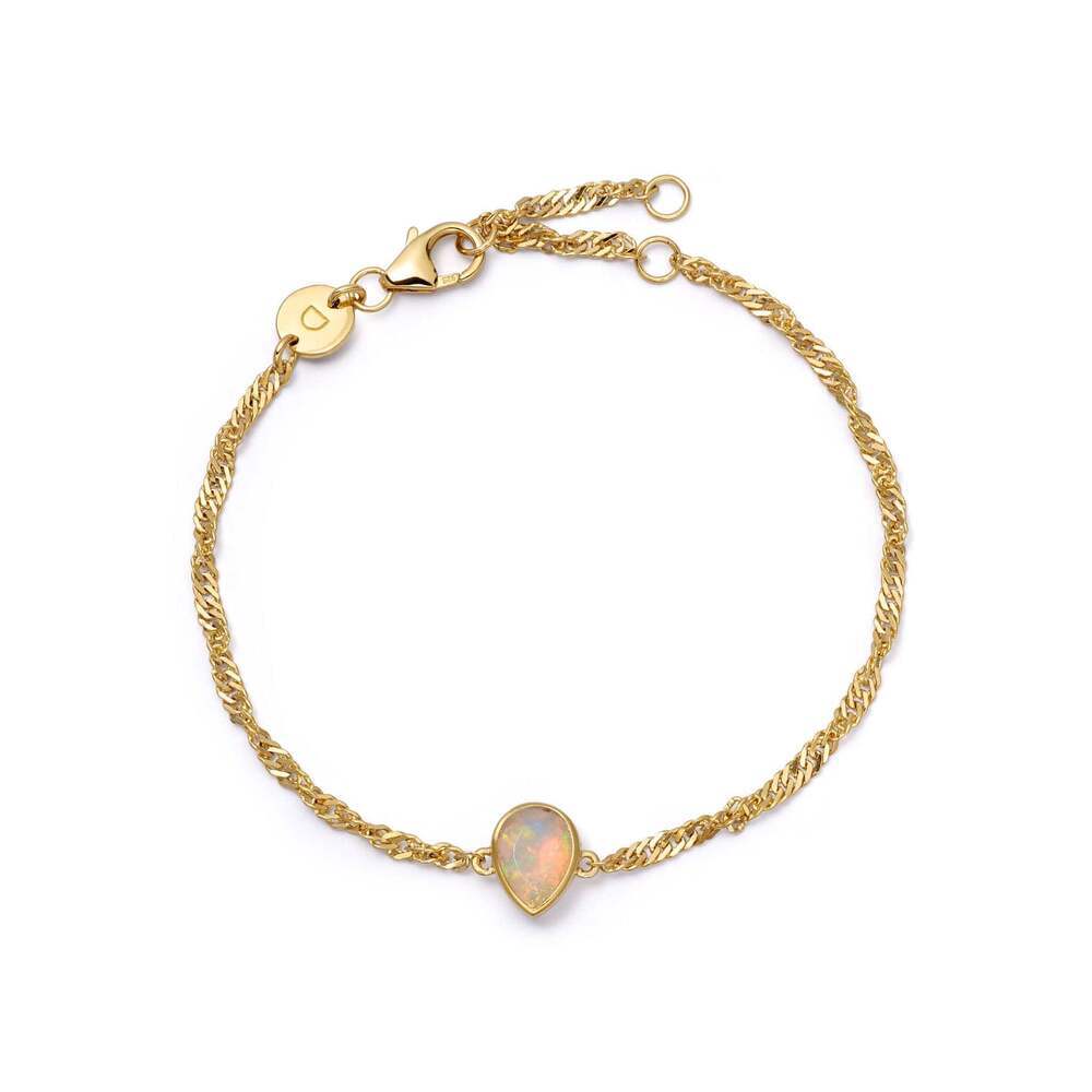 Daisy London Gold Plate Birthstone Charm Bracelet Additional Image - 9