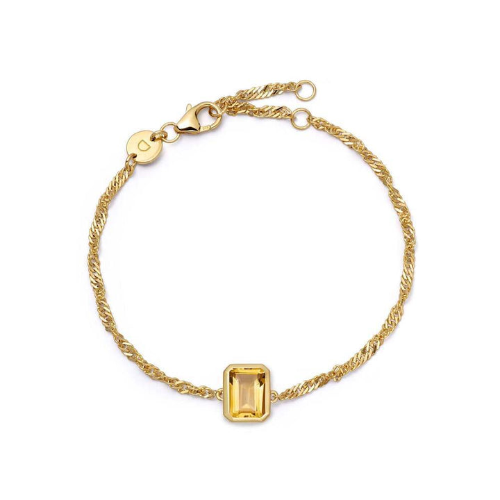 Daisy London Gold Plate Birthstone Charm Bracelet Additional Image - 10