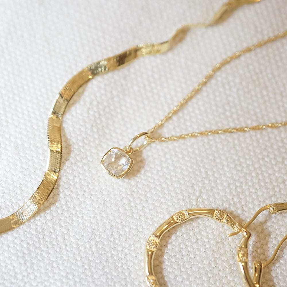 Daisy London Gold Plate Birthstone Charm Necklace Additional Image - 21