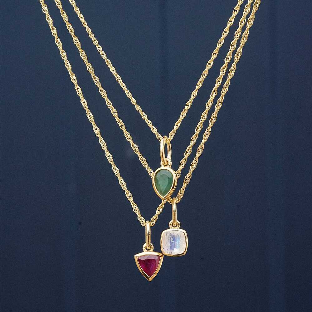 Daisy London Gold Plate Birthstone Charm Necklace Additional Image - 22
