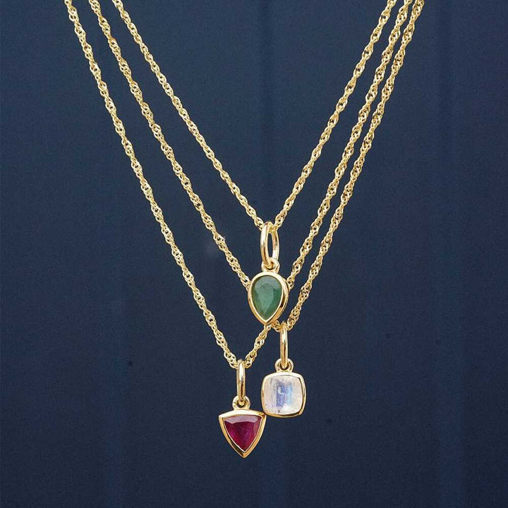 Daisy London Gold Plate Birthstone Charm Necklace Additional Image - 22