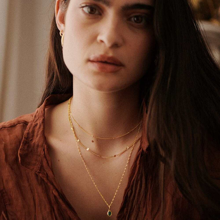 Daisy London Gold Plate Birthstone Charm Necklace Additional Image - 34