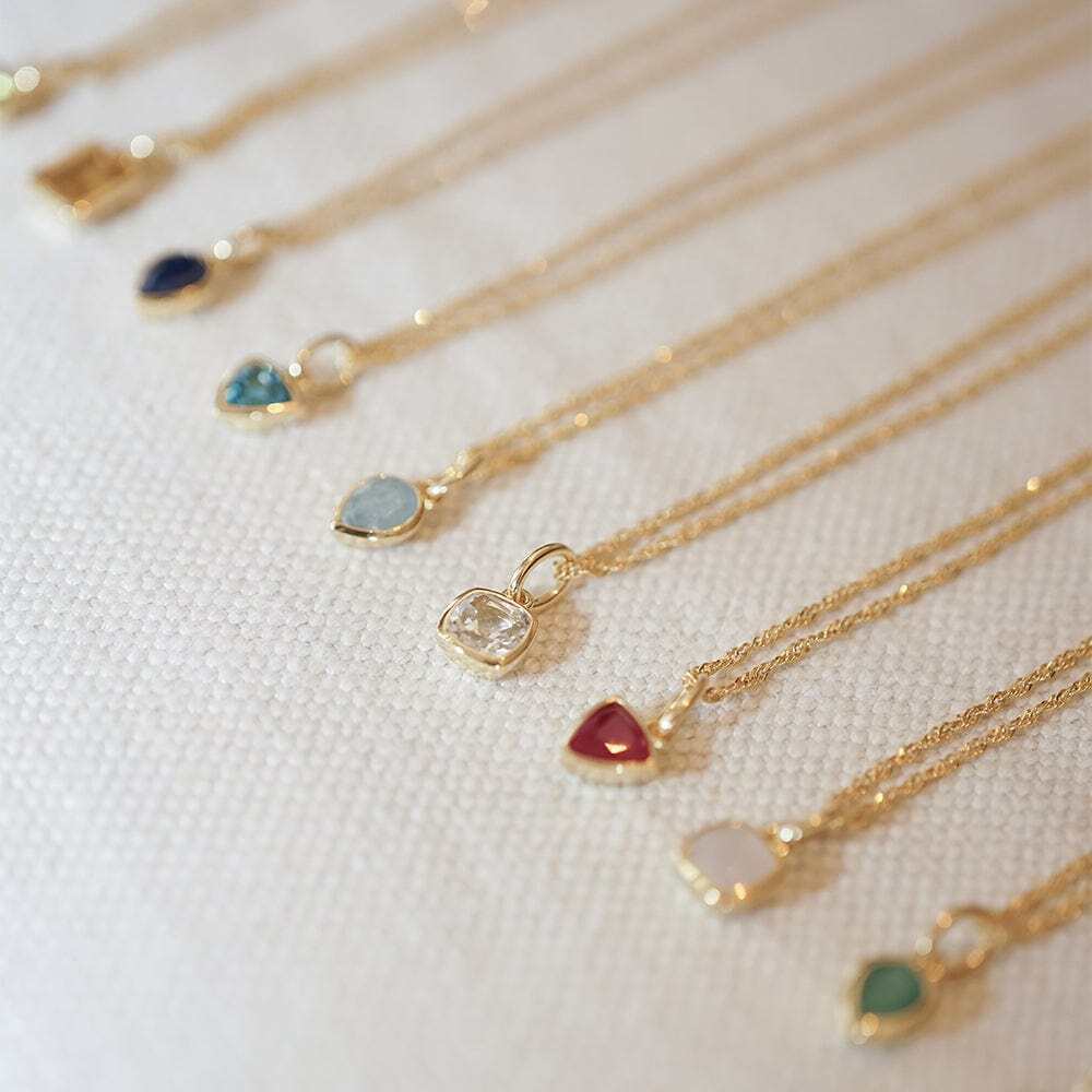 Daisy London Gold Plate Birthstone Charm Necklace Additional Image - 18