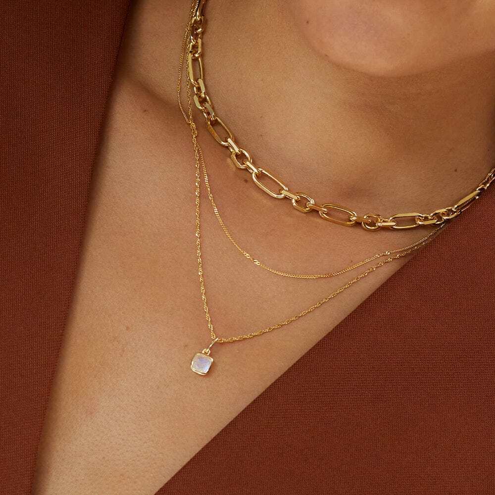 Daisy London Gold Plate Birthstone Charm Necklace Additional Image - 11