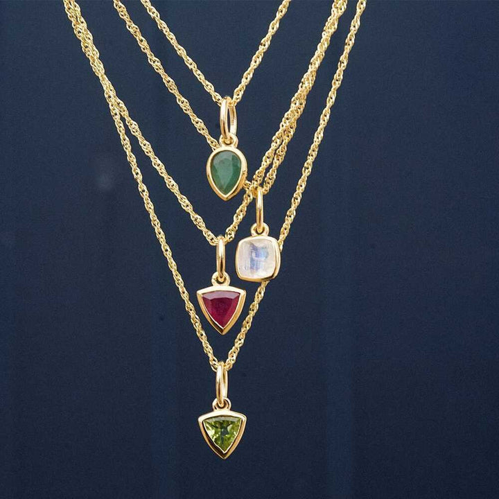 Daisy London Gold Plate Birthstone Charm Necklace Additional Image - 36