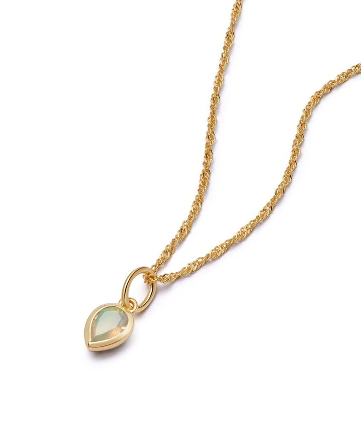 Daisy London Gold Plate Birthstone Charm Necklace Additional Image - 3