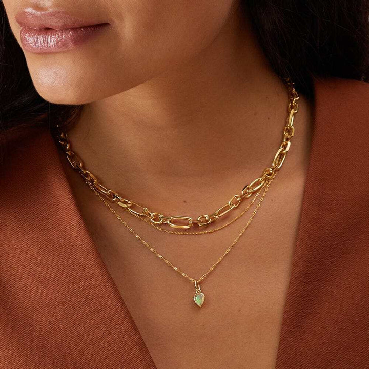 Daisy London Gold Plate Birthstone Charm Necklace Additional Image - 15