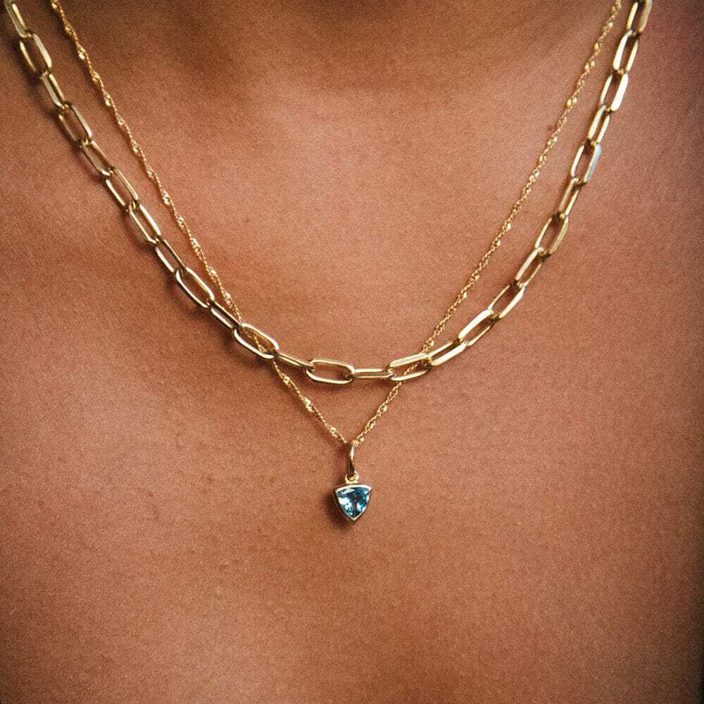 Daisy London Gold Plate Birthstone Charm Necklace Additional Image - 17