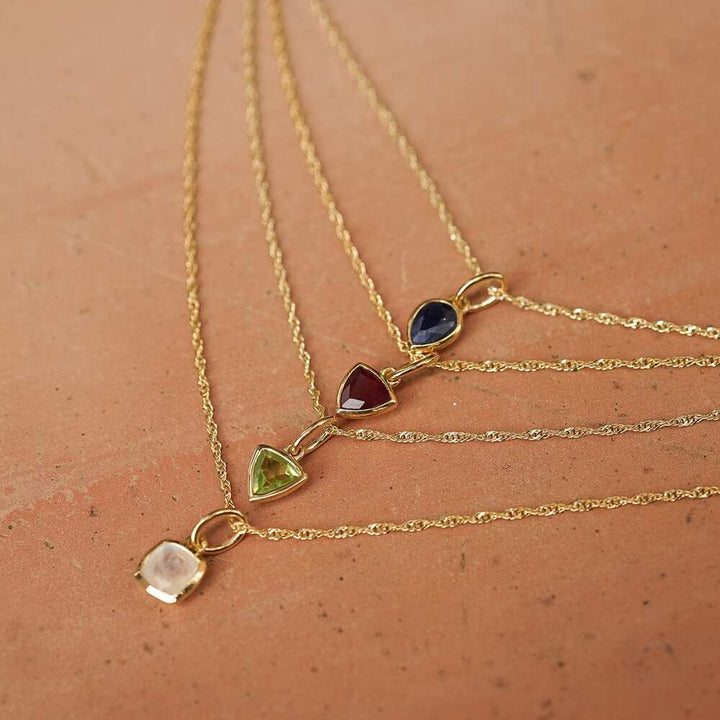 Daisy London Gold Plate Birthstone Charm Pendant