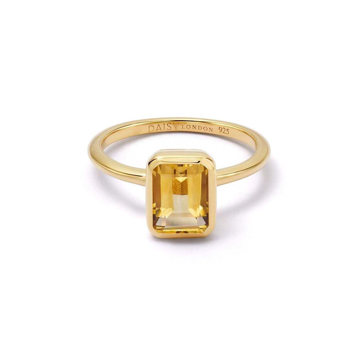 Daisy London Gold Plate Birthstone Ring Additional Image - 10