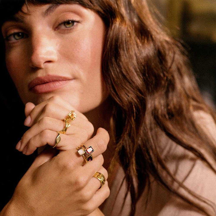 Daisy London Gold Plate Birthstone Ring Additional Image - 11