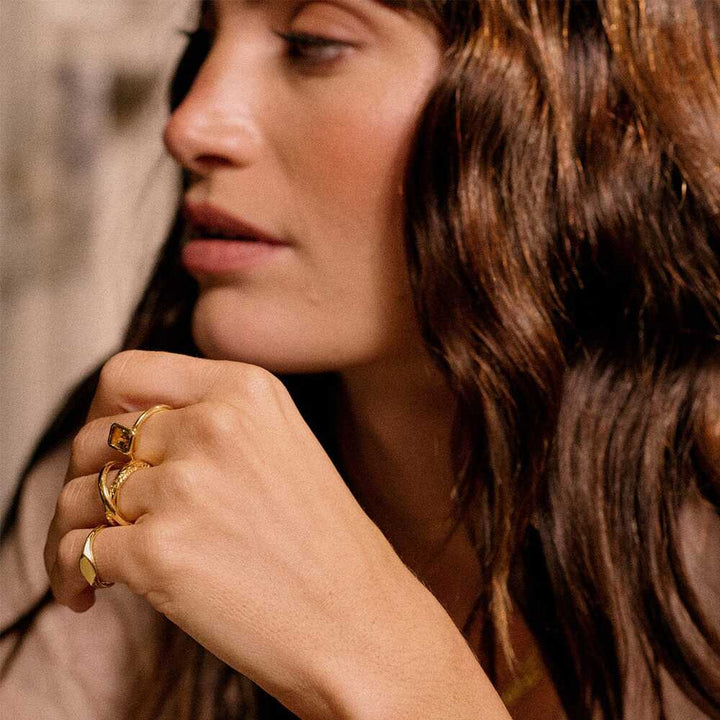Daisy London Gold Plate Birthstone Ring Additional Image - 12
