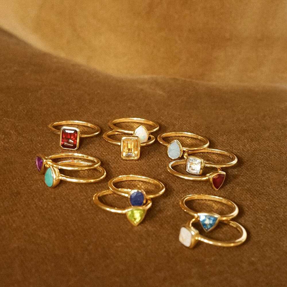 Daisy London Gold Plate Birthstone Ring Additional Image - 17