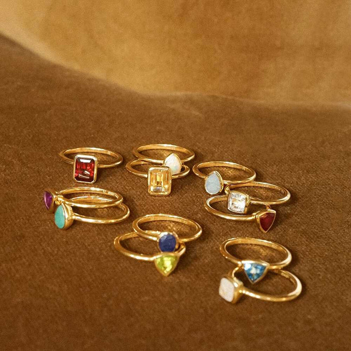 Daisy London Gold Plate Birthstone Ring Additional Image - 17