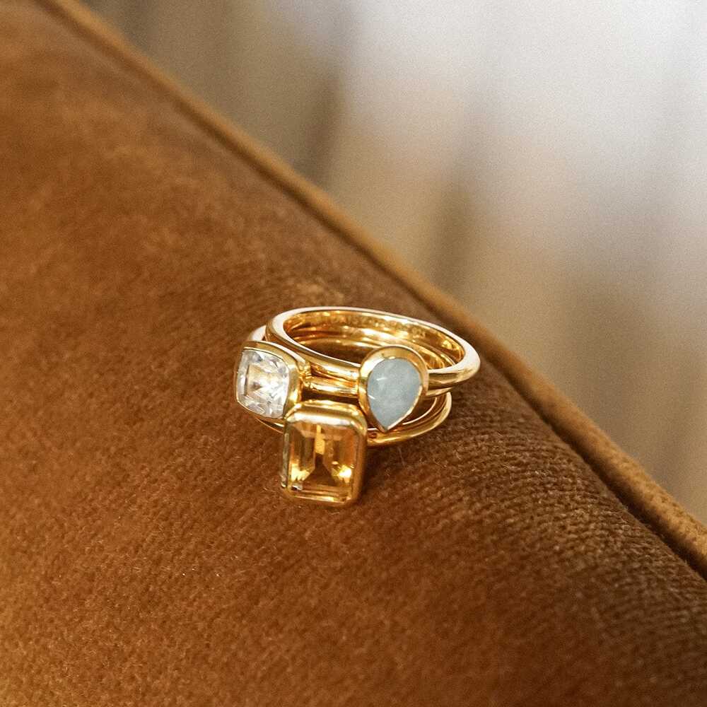 Daisy London Gold Plate Birthstone Ring Additional Image - 23