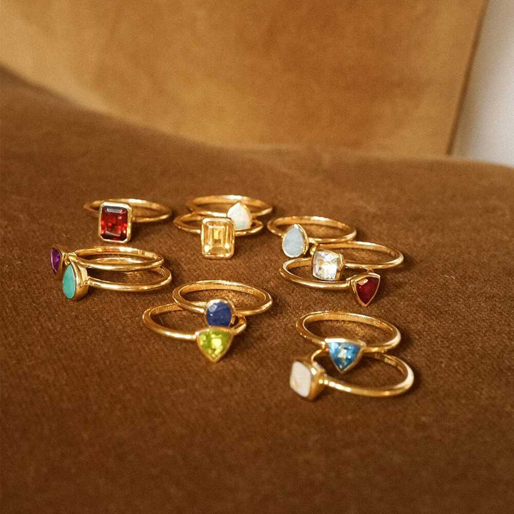 Daisy London Gold Plate Birthstone Ring Additional Image - 25
