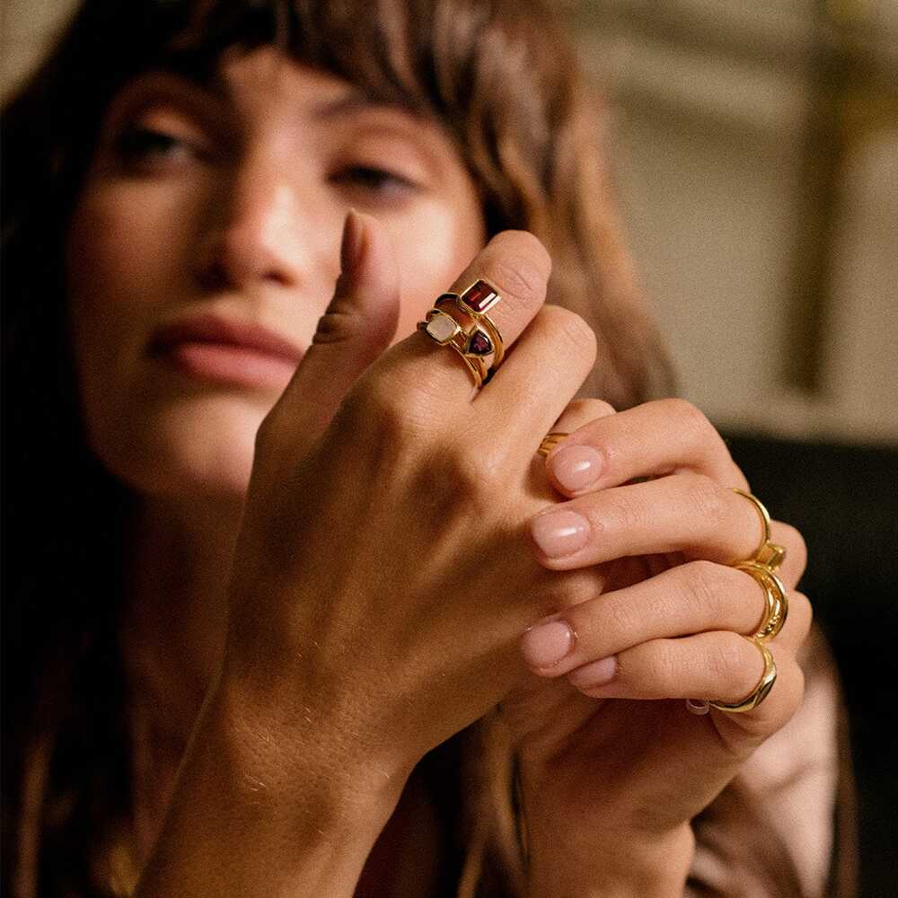 Daisy London Gold Plate Birthstone Ring Additional Image - 28