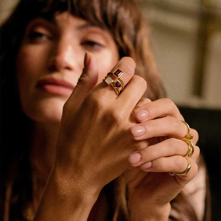 Daisy London Gold Plate Birthstone Ring Additional Image - 28