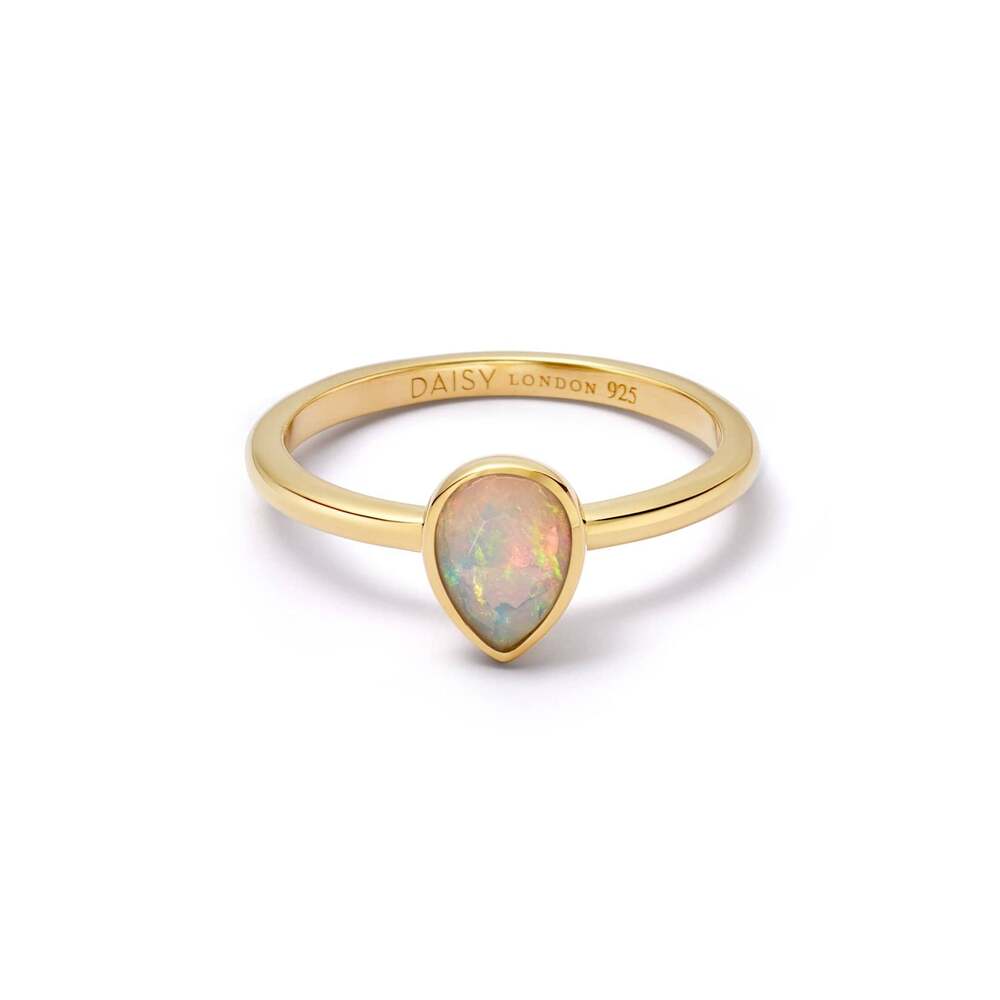 Daisy London Gold Plate Birthstone Ring Additional Image - 7