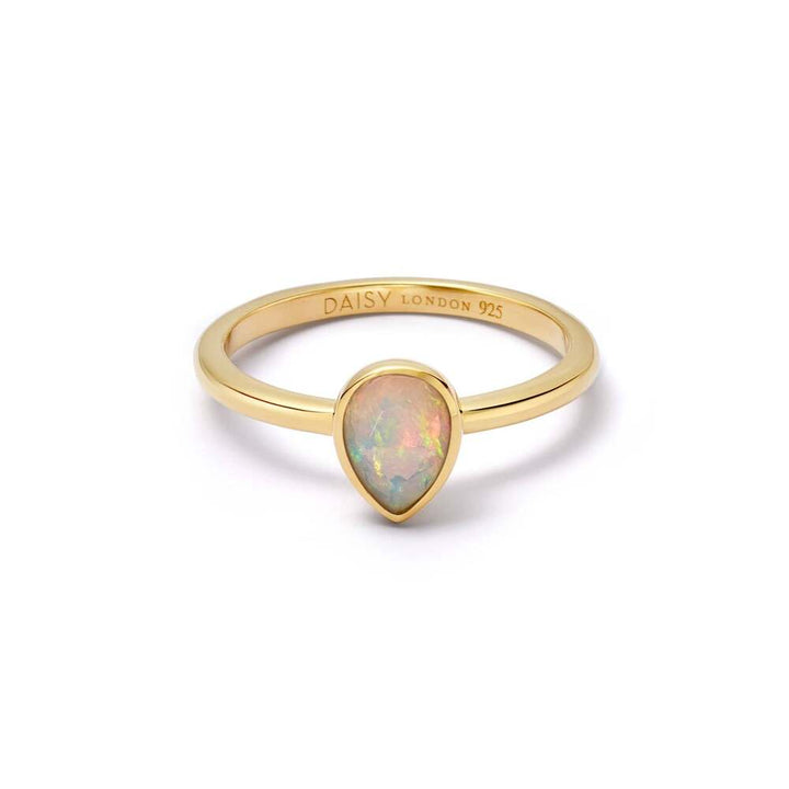 Daisy London Gold Plate Birthstone Ring Additional Image - 7