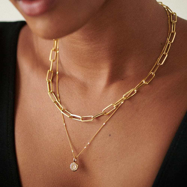 Daisy London Gold Plate Daisy Bloom Mini Pendant Necklace Additional Image - 1