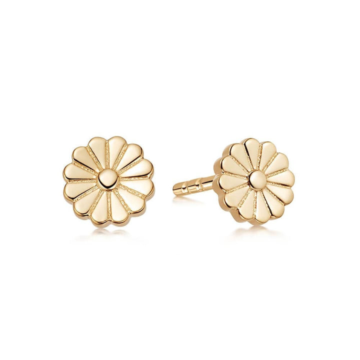 Daisy London Gold Plate Daisy Bloom Stud Earrings