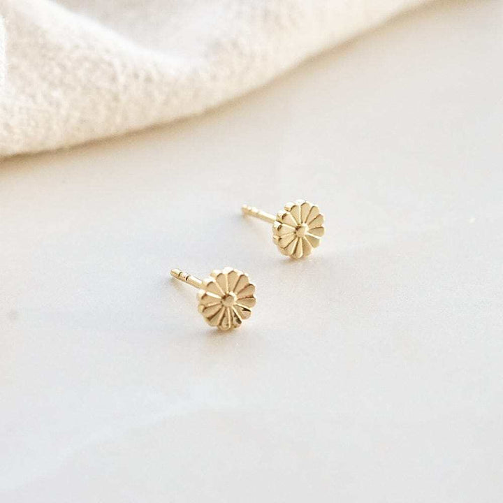 Daisy London Gold Plate Daisy Bloom Stud Earrings Additional Image - 2