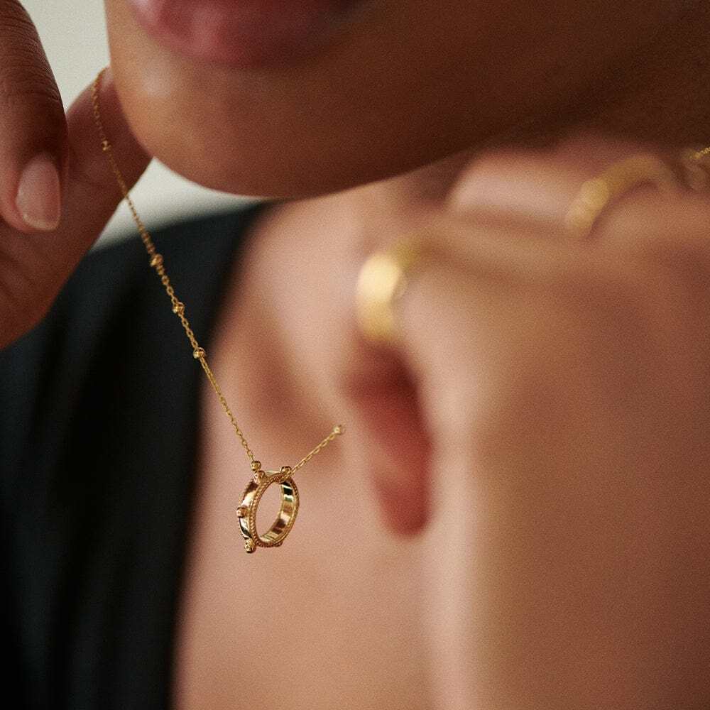 Daisy London Gold Plate Bobble Eternity Necklace Additional Image - 1