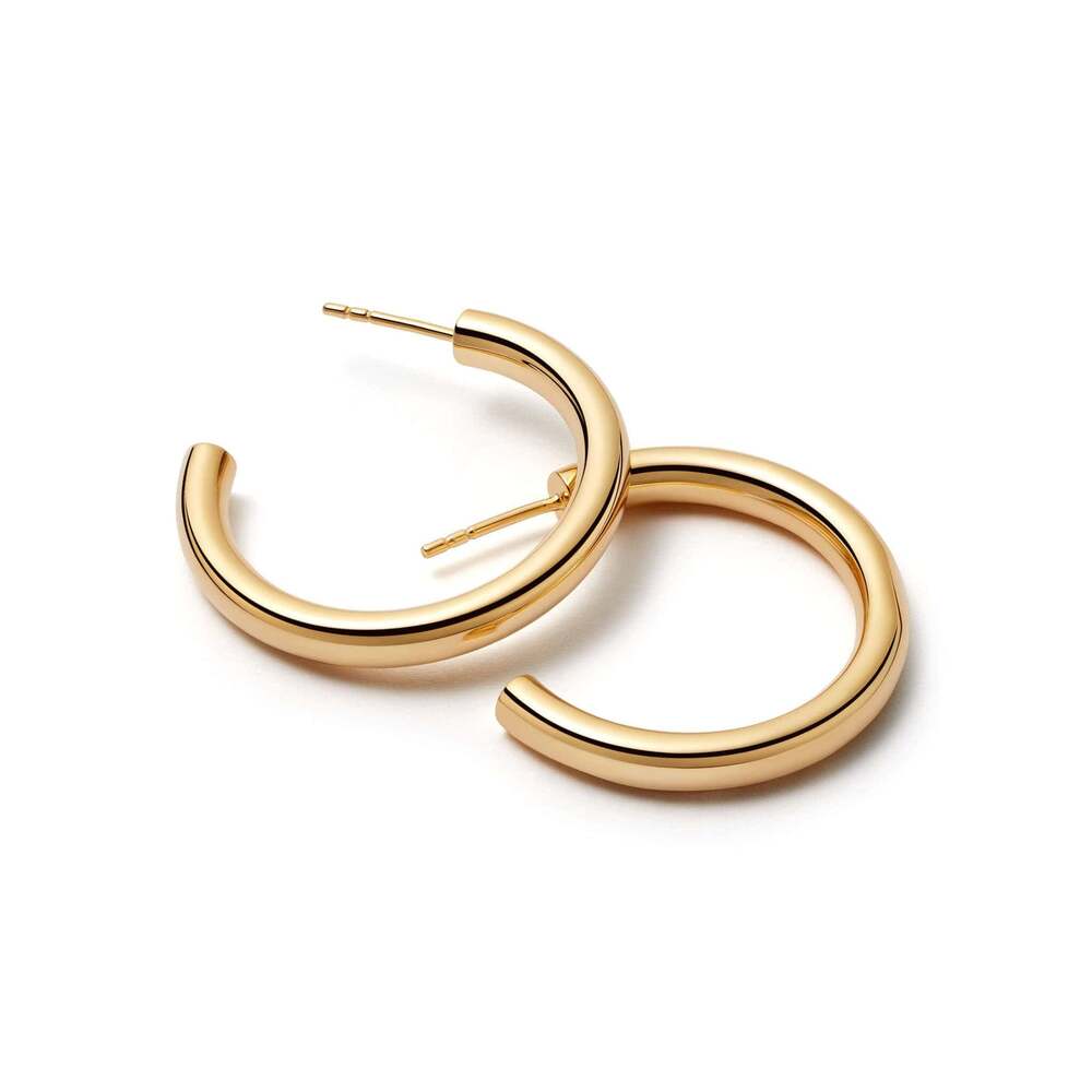 Daisy London Gold Plate Bold Hoop Earrings Additional Image - 1