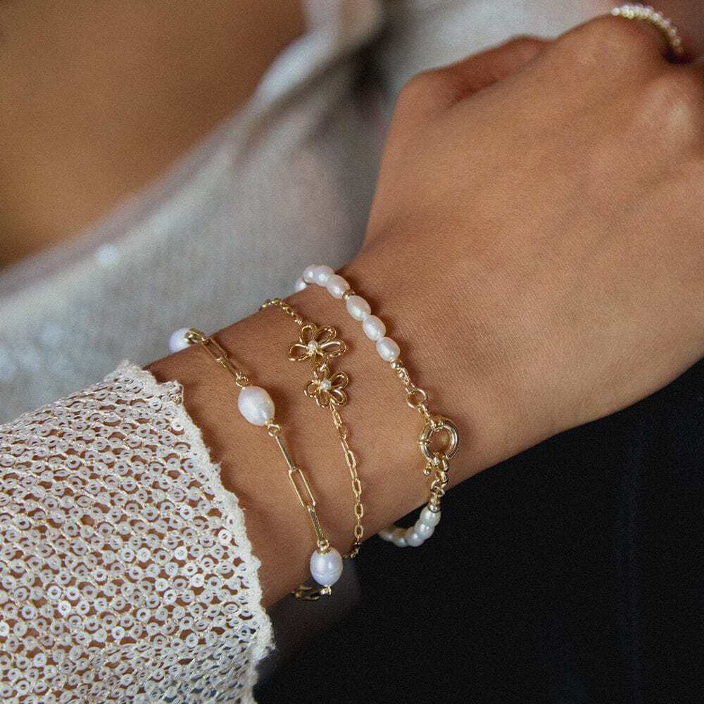 Daisy London Gold Plate Daisy Bow Bracelet Additional Image - 2