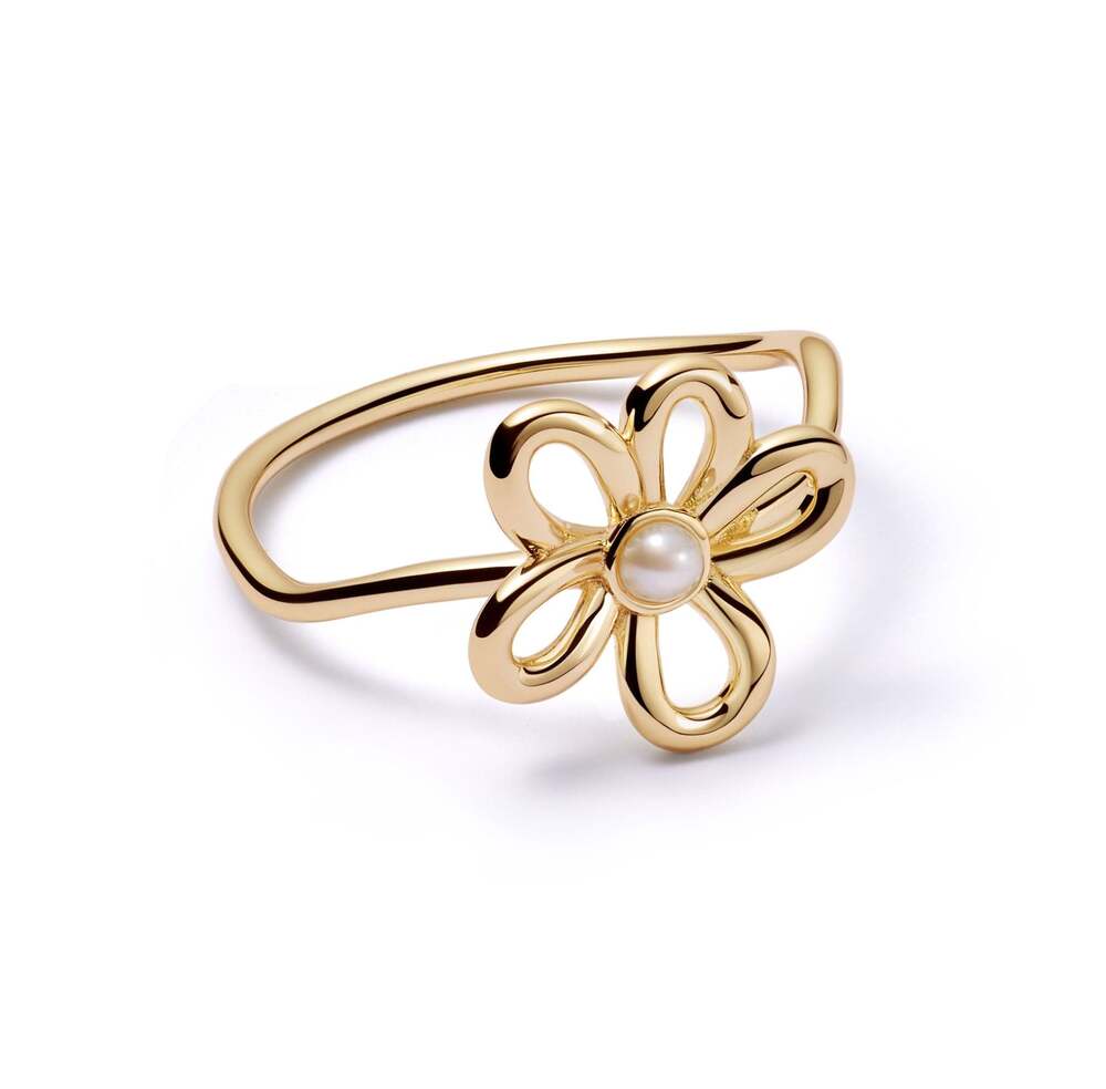 Daisy London Gold Plate Bow Ring